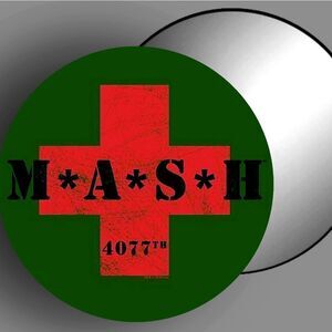 Mash TV Show Cosmetic Mirror Vintage Green